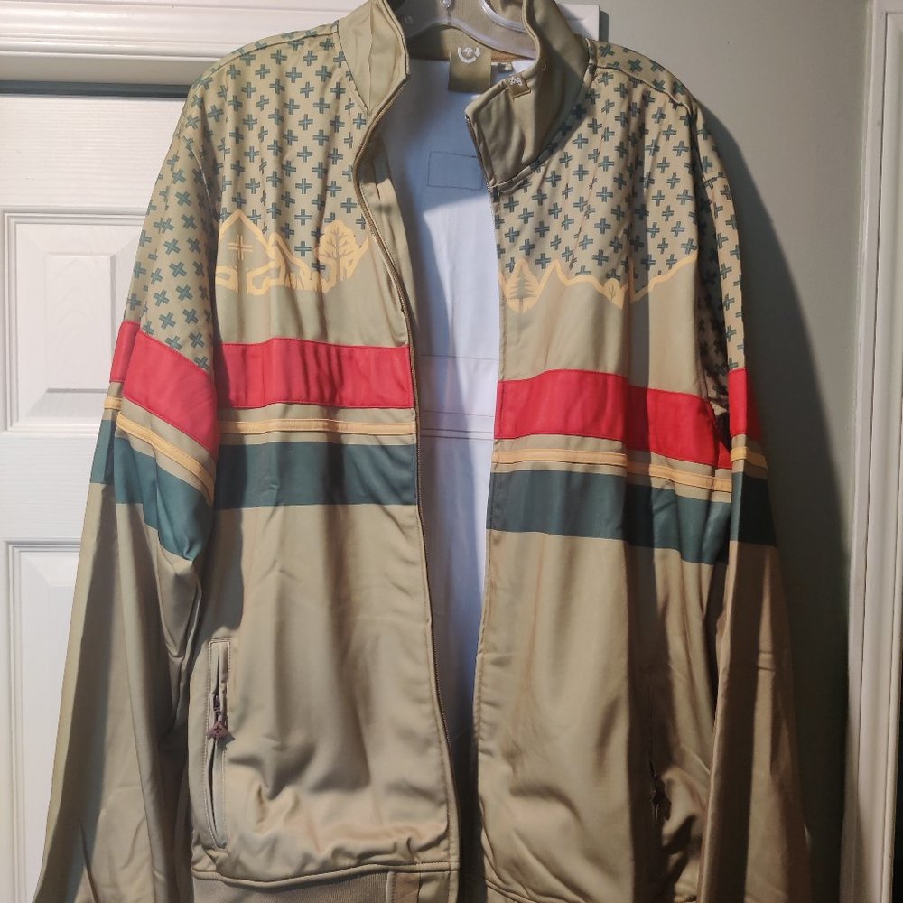 LRG Clothing equipment striped Street wear jacket Men's 3XL (fits like an XL)